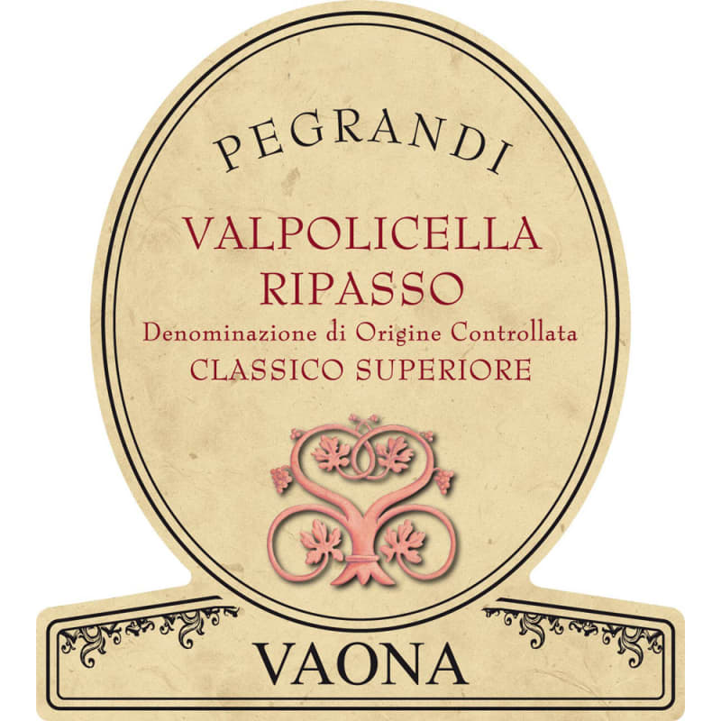 Vaona Odino Valpolicella Ripasso Superiore 2012 Front Label