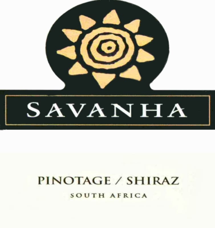 Savanha Sun Pinotage Shiraz 2014 Front Label