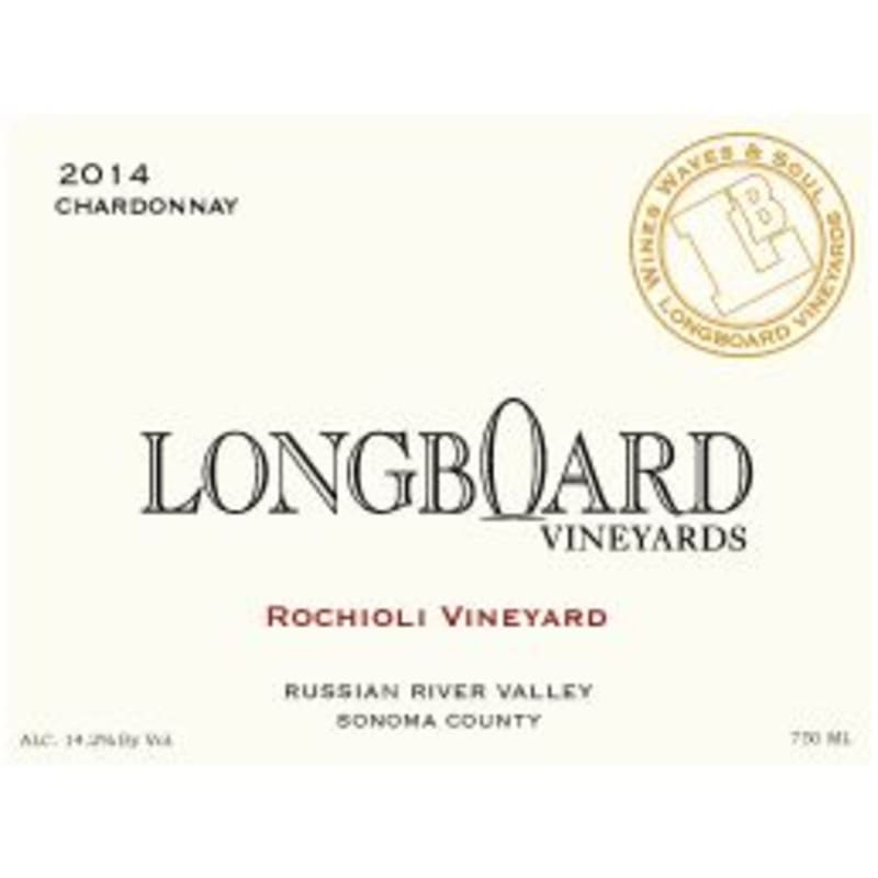 Longboard Chardonnay 2014 Front Label