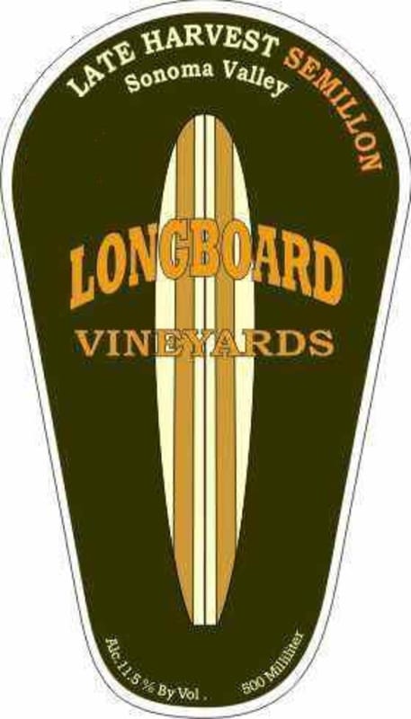 Longboard Late Harvest Semillon 2011 Front Label