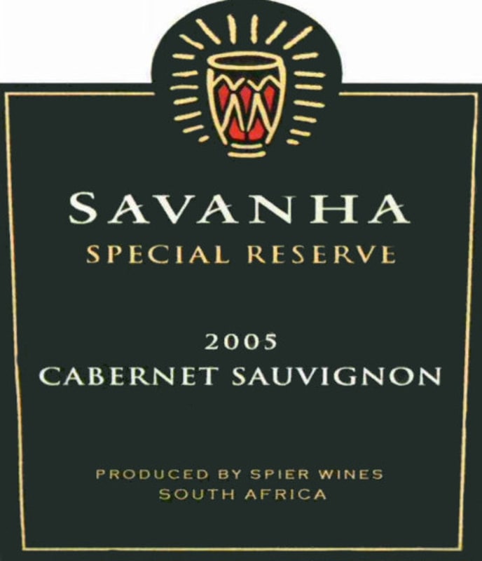 Savanha Special Reserve Cabernet Sauvignon 2005 Front Label