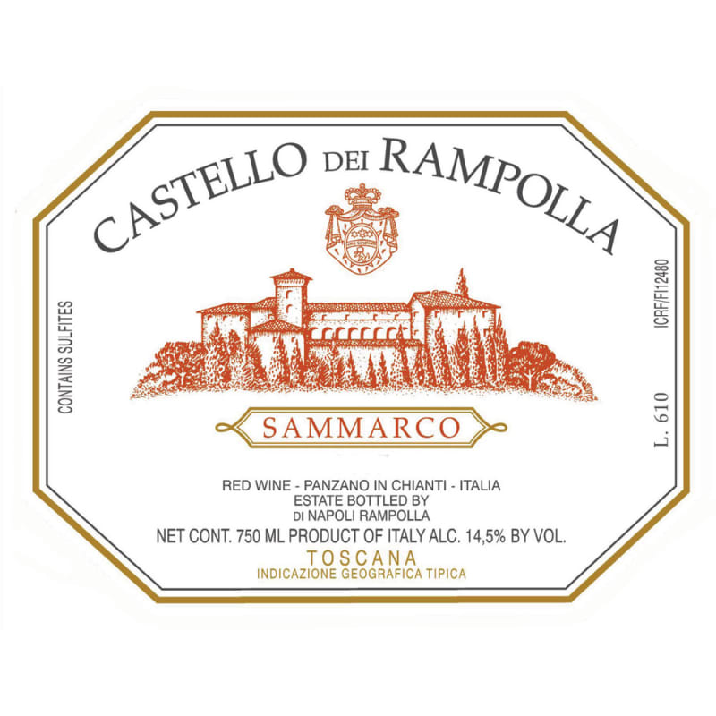 Castello dei Rampolla Sammarco 2011 Front Label