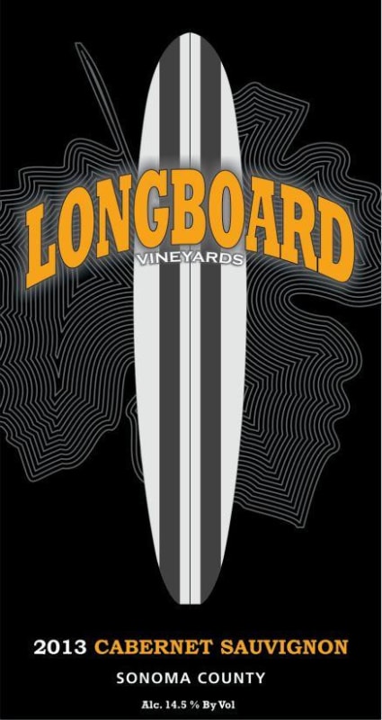Longboard Sonoma County Cabernet Sauvignon 2013 Front Label