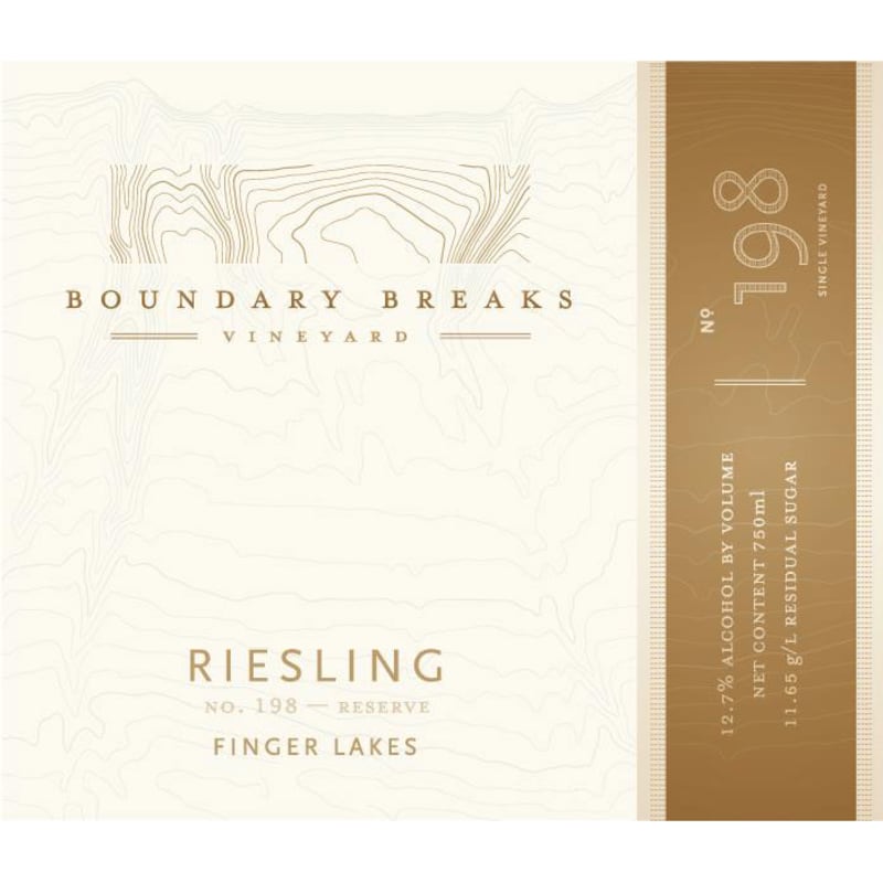 Boundary Breaks No.198 Reserve Riesling 2013 Front Label