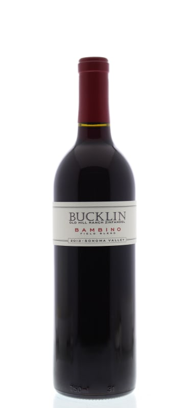 Bucklin Bambino Old Hill Ranch Zinfandel 2013 Front Bottle Shot