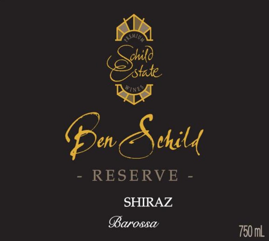 Schild Estate Ben Schild Reserve Shiraz 2010 Front Label