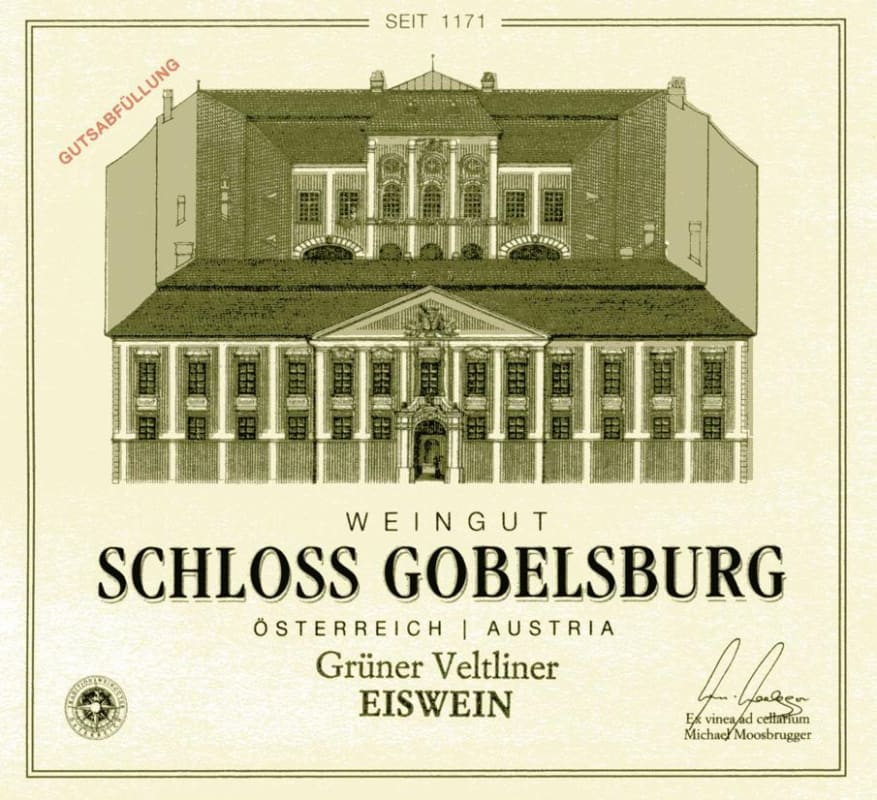 Schloss Gobelsburg Eiswein Gruner Veltliner 2013 Front Label