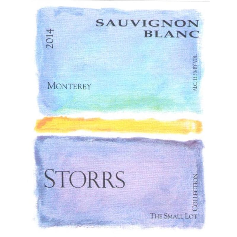 Storrs Monterey Sauvignon Blanc 2014 Front Label
