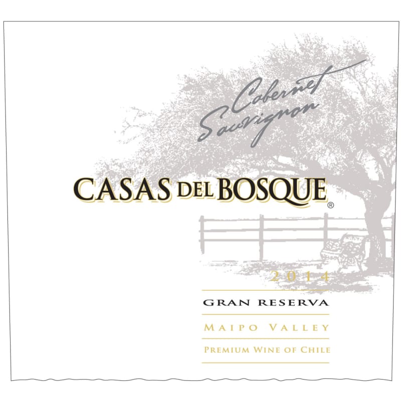 Casas del Bosque Gran Reserva Cabernet Sauvignon 2014 Front Label