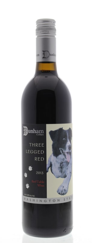 Dunham Cellars Three Legged Red 2013 Front Bottle Shot