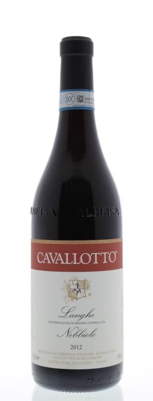 Cavallotto Langhe Nebbiolo 2012 Front Bottle Shot
