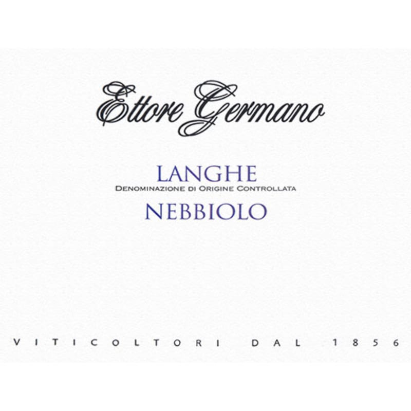 Ettore Germano Langhe Nebbiolo 2014 Front Label