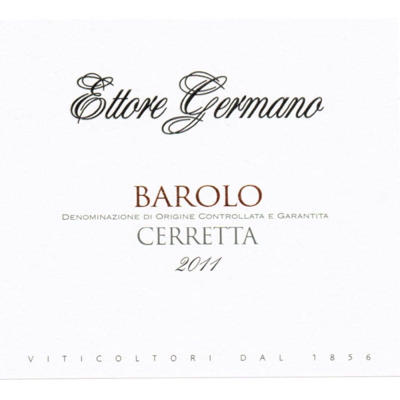 Ettore Germano Barolo Cerretta 2011 Front Label
