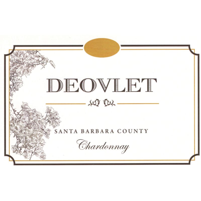 Deovlet Santa Barbara County Chardonnay 2013 Front Label