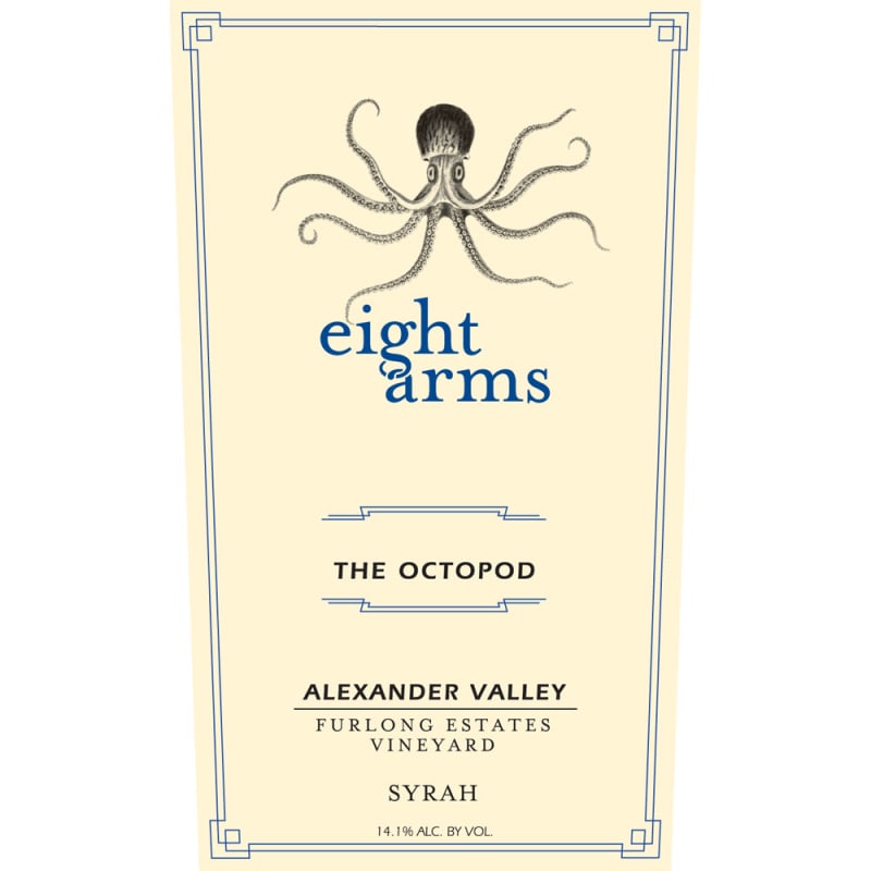 Eight Arms The Octopod Syrah 2011 Front Label