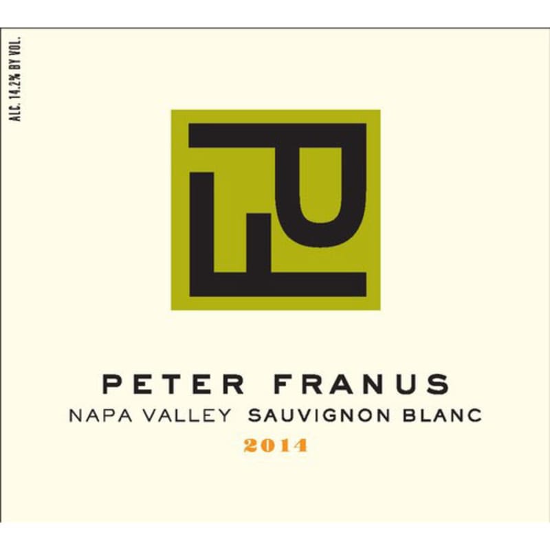 Peter Franus Sauvignon Blanc 2014 Front Label
