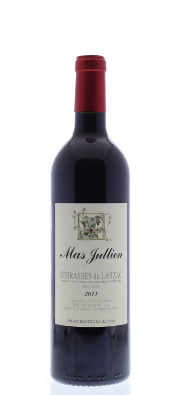 Mas Jullien Coteaux du Languedoc Terrasses du Larzac 2011 Front Bottle Shot