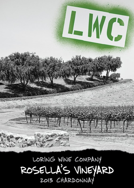 Loring Wine Company Rosella's Vineyard Chardonnay 2013 Front Label