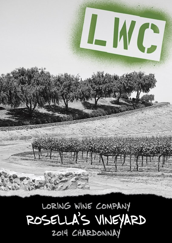 Loring Wine Company Rosella's Vineyard Chardonnay 2014 Front Label
