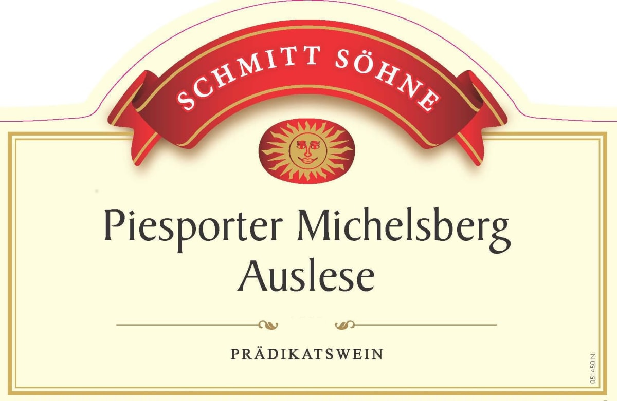 Schmitt Sohne Piesporter Michelsberg Auslese 2013 Front Label