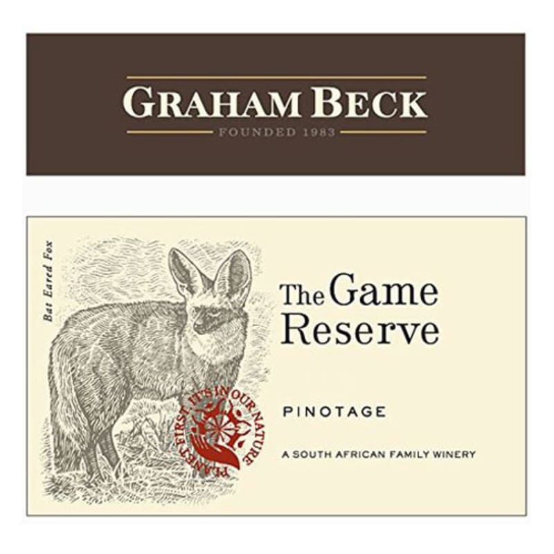Rooiberg Winery Game Reserve Pinotage 2014 Front Label
