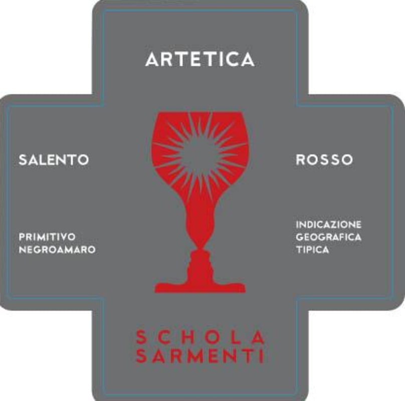 Schola Sarmenti Salento Artetica Rosso Front Label