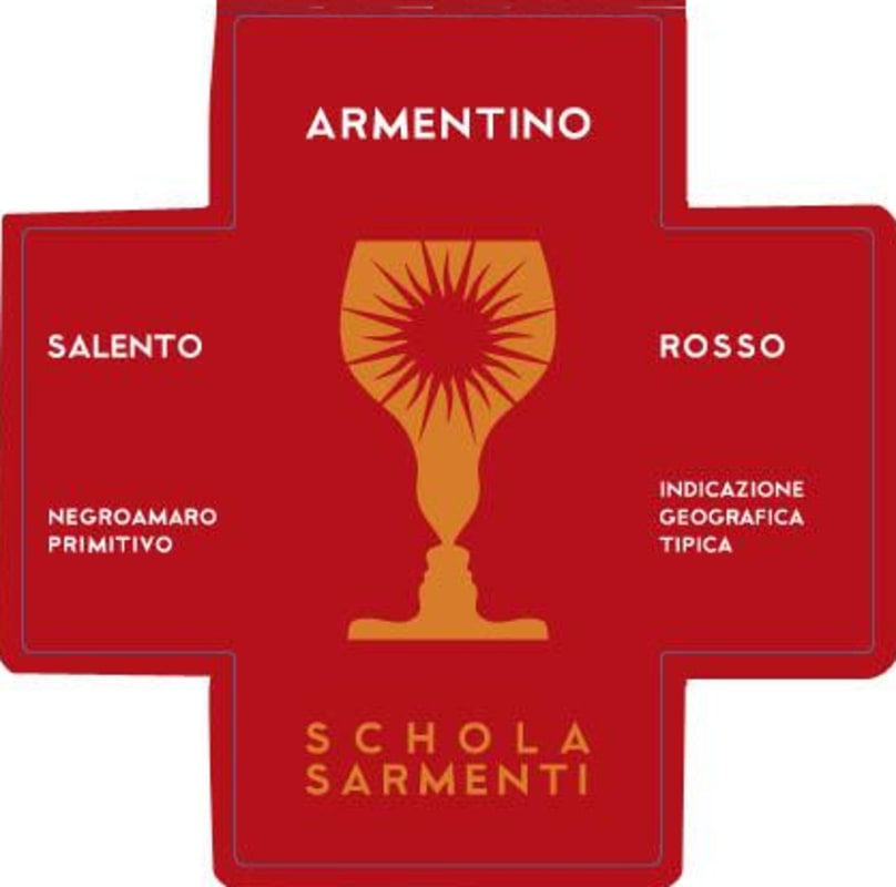 Schola Sarmenti Salento Armentino Rosso 2012 Front Label