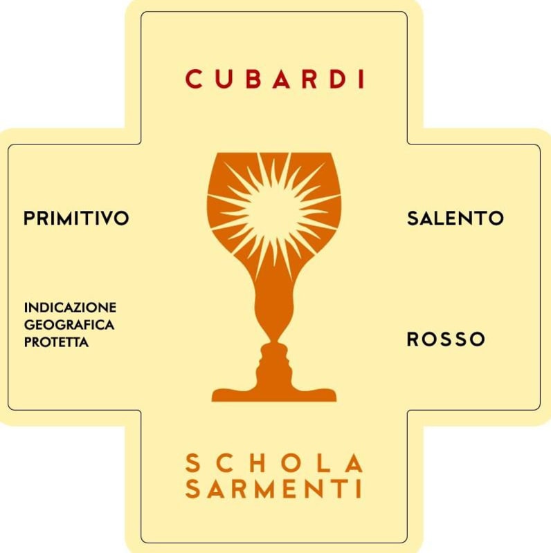 Schola Sarmenti Salento Cubardi Primitivo Rosso 2012 Front Label
