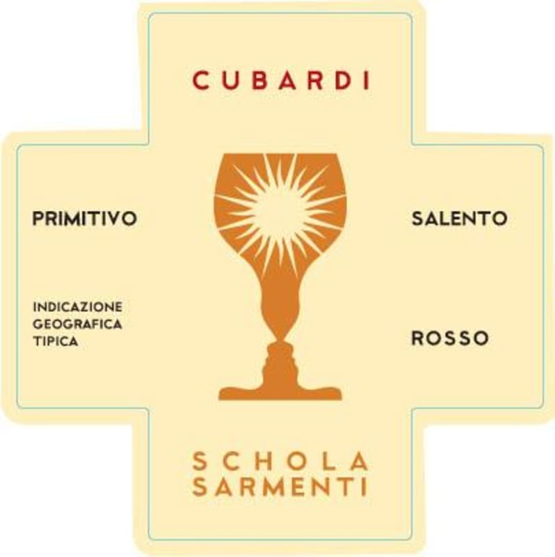 Schola Sarmenti Salento Cubardi Primitivo Rosso 2006 Front Label