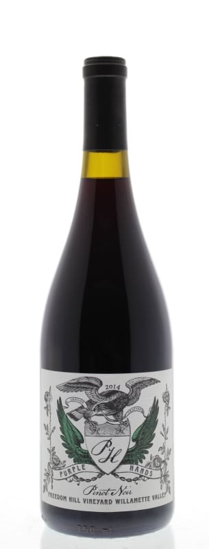 Purple Hands Freedom Hill Vineyard Pinot Noir 2014 Front Bottle Shot