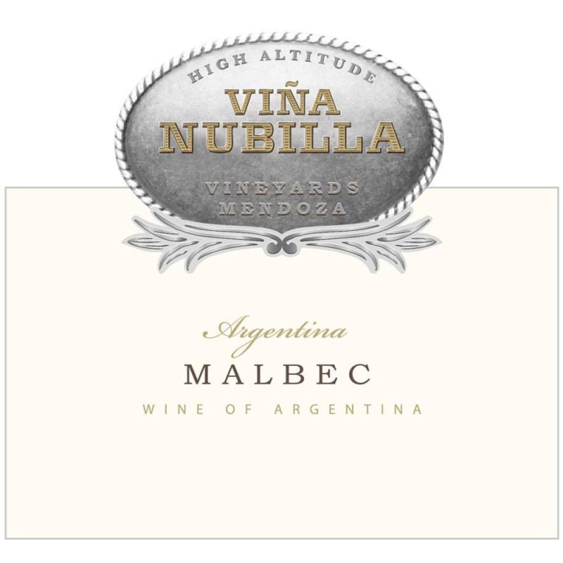 Vina Nubilla Malbec 2015 Front Label