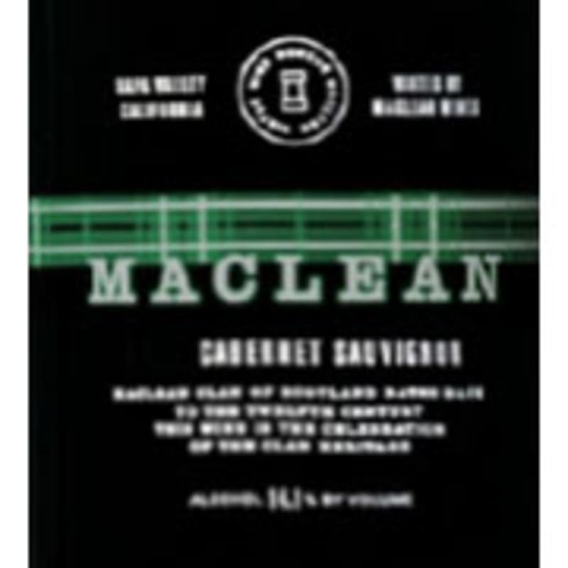 Maclean Wines Cabernet Sauvignon 2004 Front Label