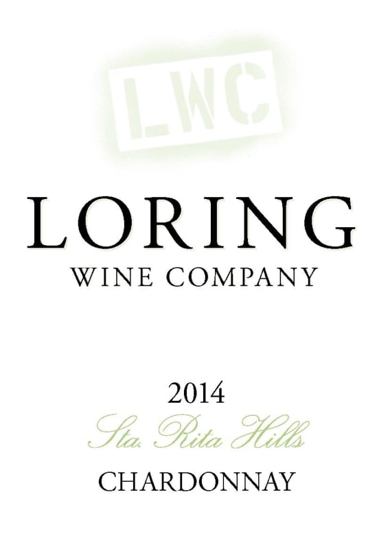 Loring Wine Company Sta. Rita Hills Chardonnay 2014 Front Label