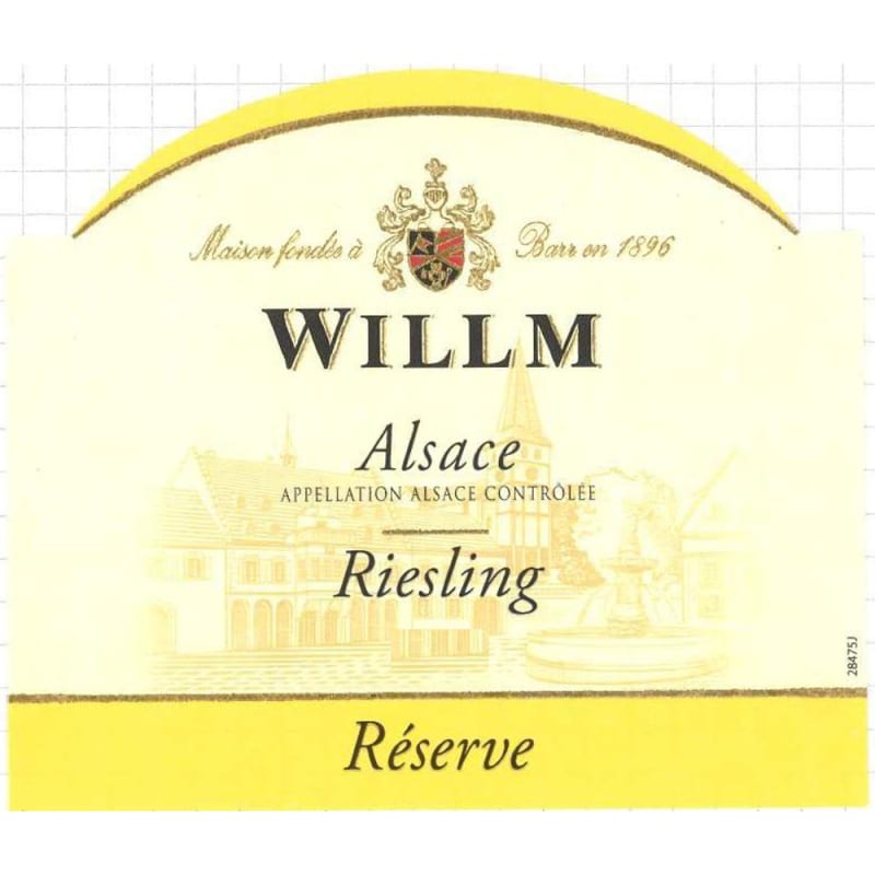 Willm Reserve Riesling 2014 Front Label