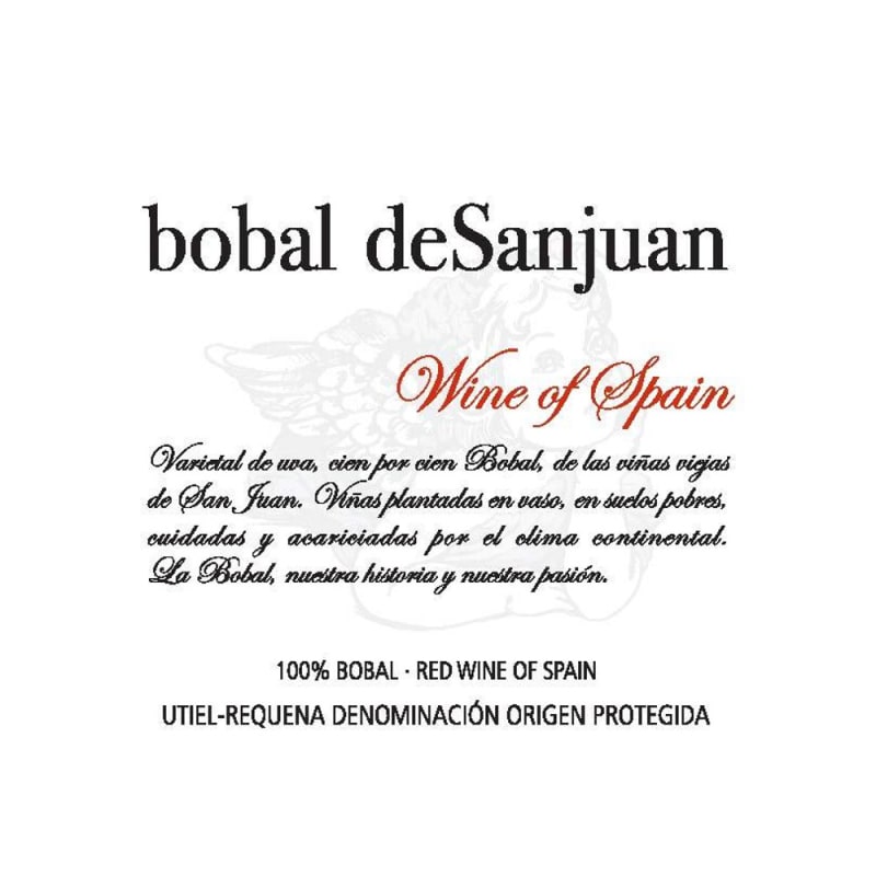 Bobal de San Juan Tinto 2012 Front Label