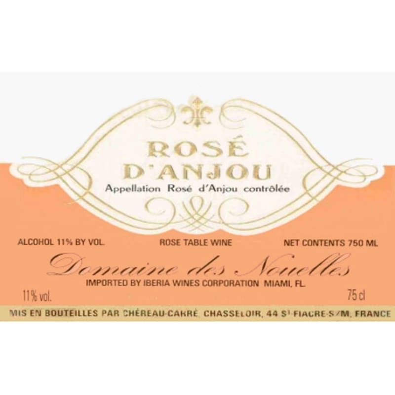 Domaine des Nouelles Rose d'Anjou 2015 Front Label