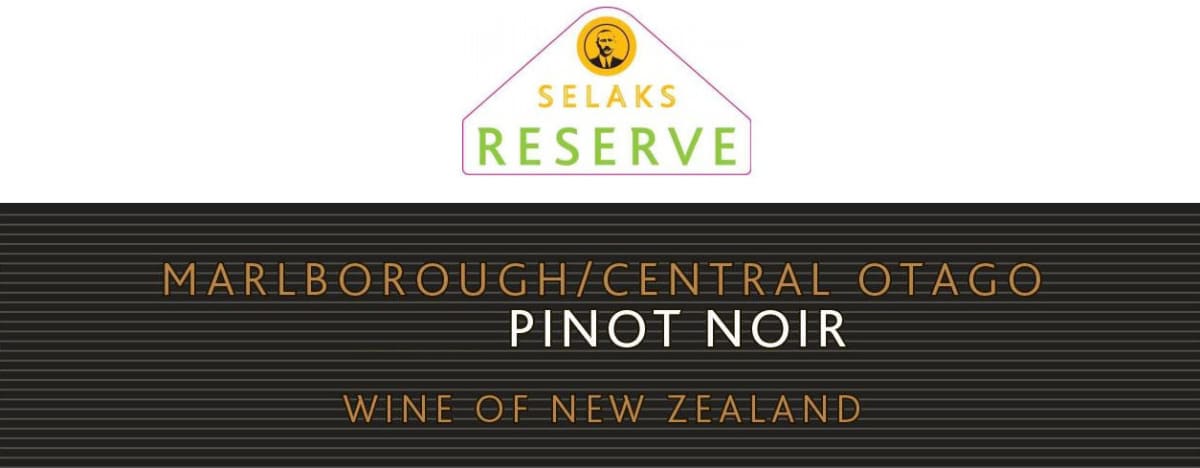 Selaks Reserve Pinot Noir 2014 Front Label