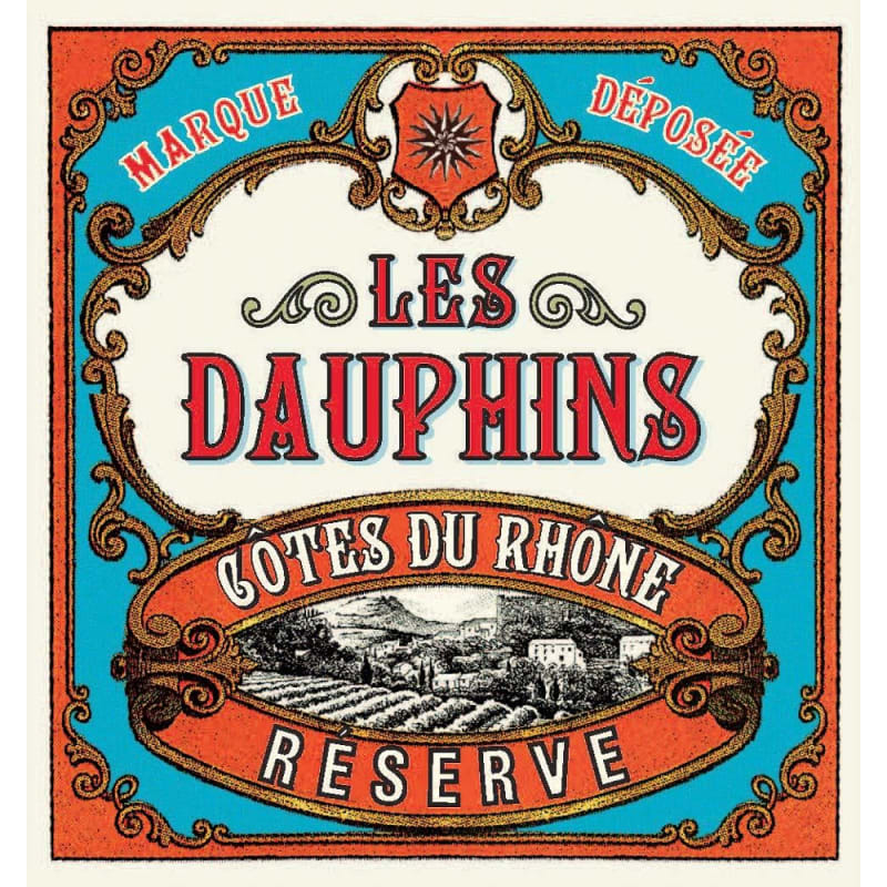 Cellier des Dauphins Les Dauphins Cotes du Rhone Reserve Rose 2015 Front Label
