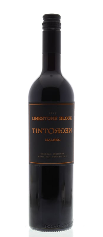 TintoNegro Limestone Block Malbec 2013 Front Bottle Shot
