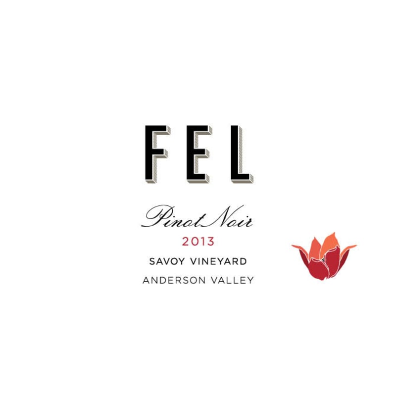 FEL Savoy Vineyard Pinot Noir 2013 Front Label