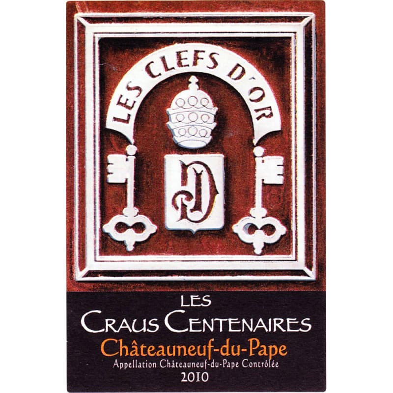 Les Clefs d'Or Les Craus Centenaires 2010 Front Label