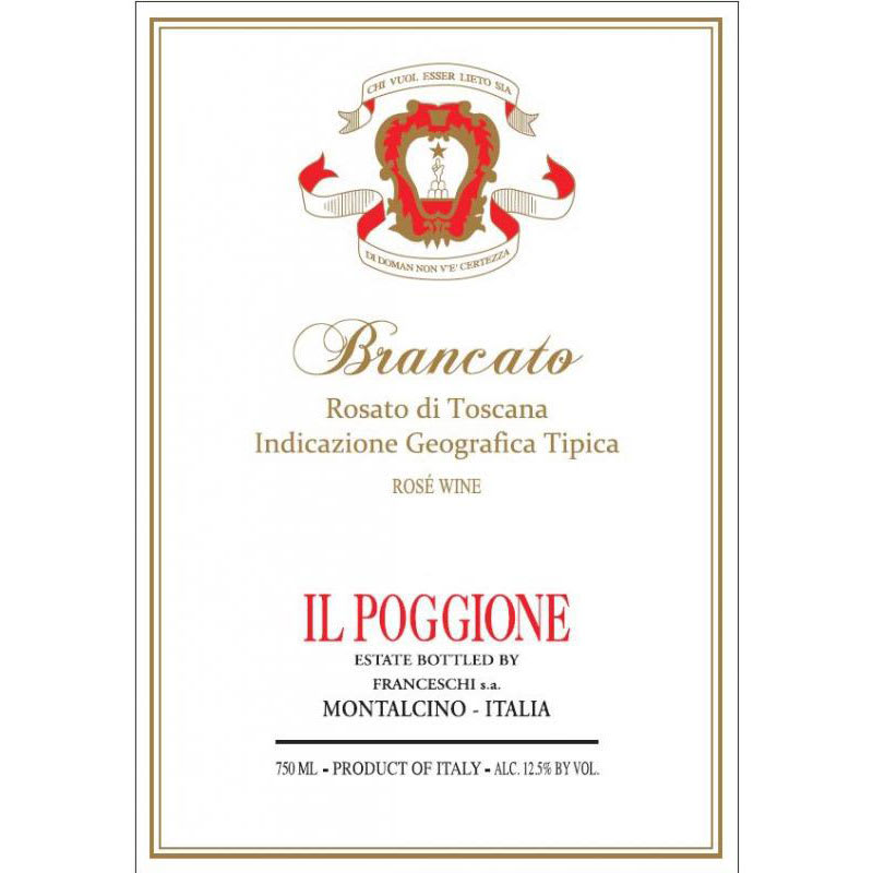 Il Poggione Brancato Rosato 2015 Front Label