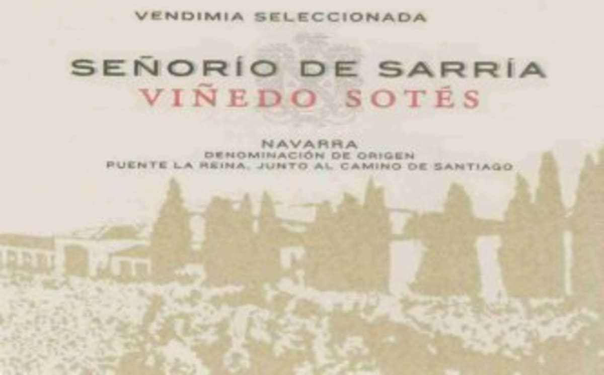 Senorio de Sarria Vinedo Sotes 2002 Front Label