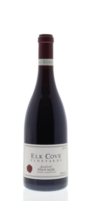 Elk Cove Goodrich Vineyard Pinot Noir 2014 Front Bottle Shot