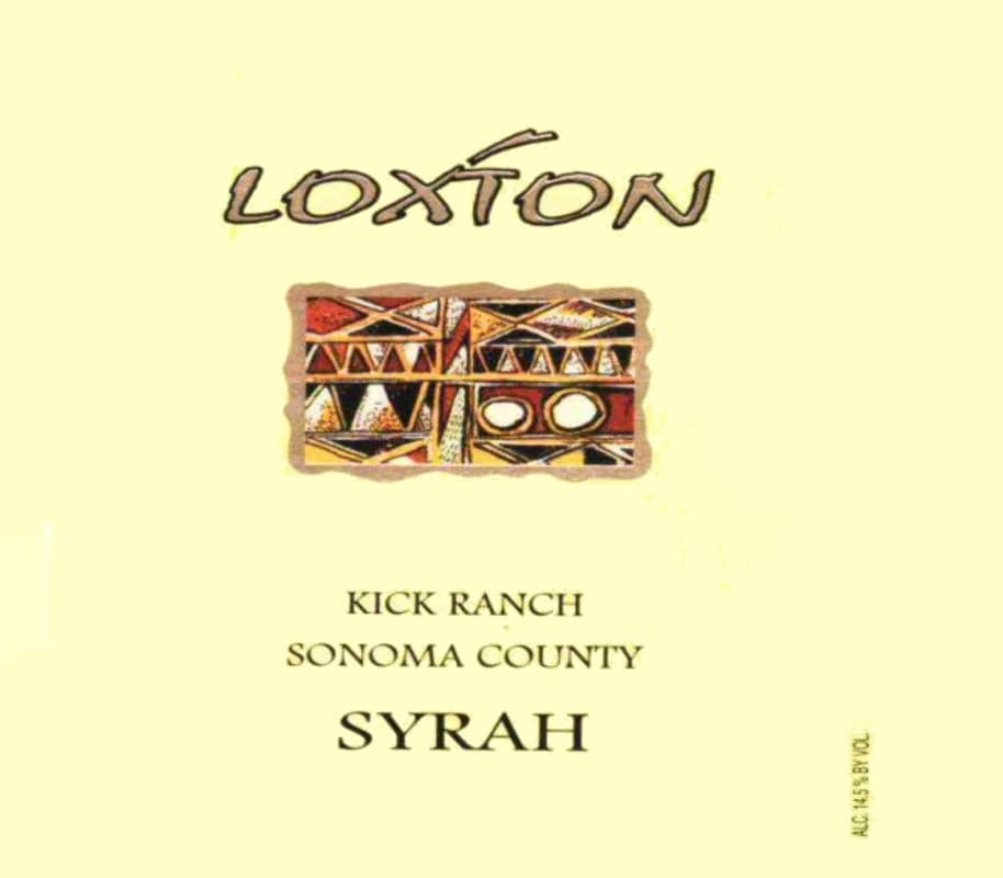Loxton Kick Ranch Syrah 2012 Front Label