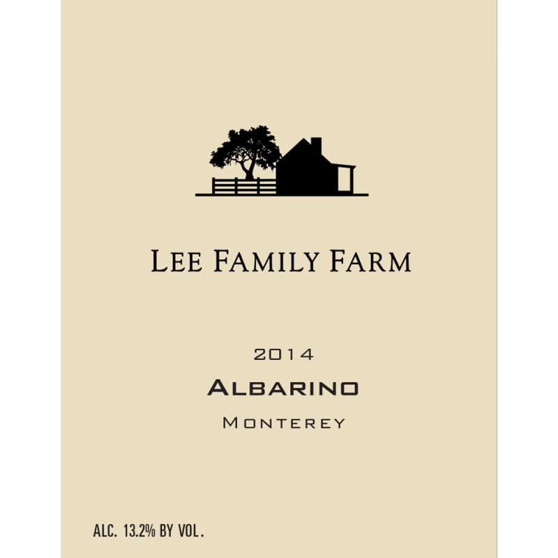 Lee Family Farm Albarino 2014 Front Label