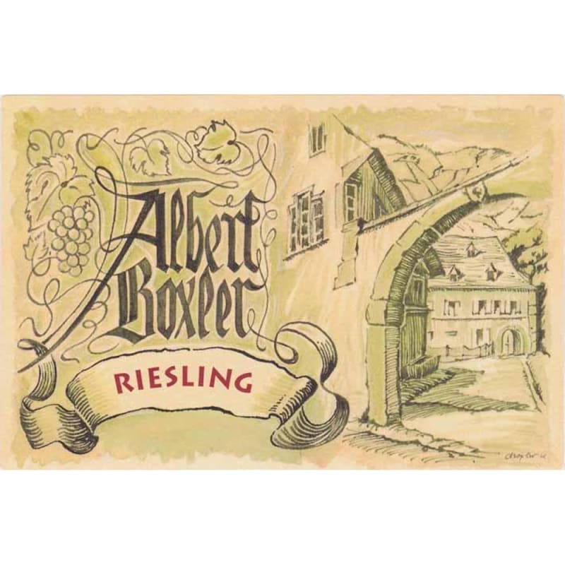 Albert Boxler Riesling 2013 Front Label