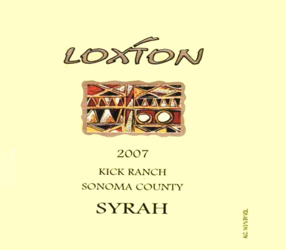 Loxton Kick Ranch Syrah 2007 Front Label