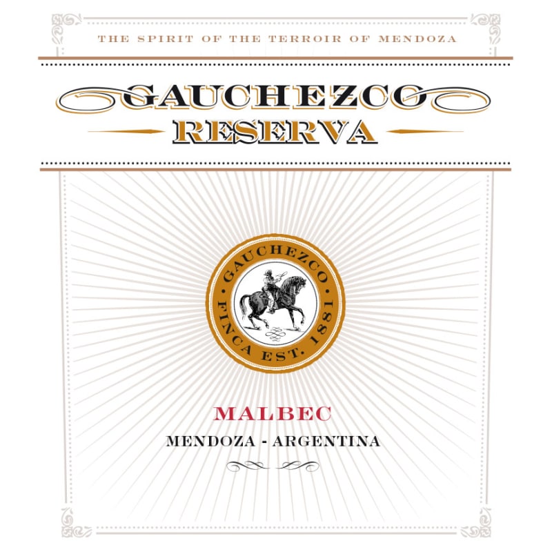 Gauchezco Reserva Malbec 2013 Front Label