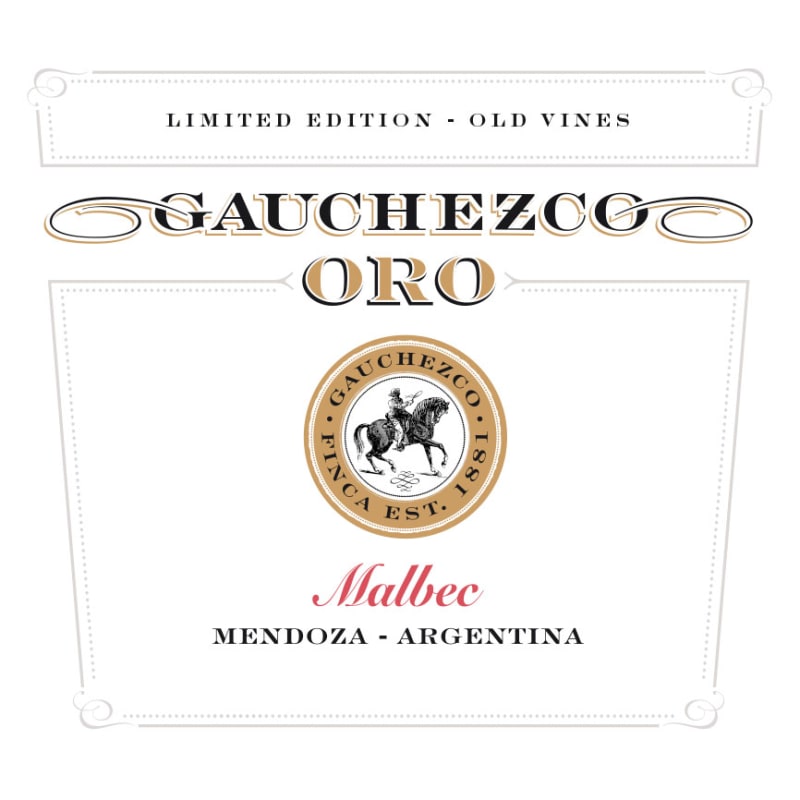 Gauchezco Oro Malbec 2009 Front Label